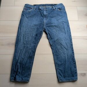 Polo Ralph Lauren Hampton Jeans Mens 44x28 Blue Relaxed Straight Denim Stretch